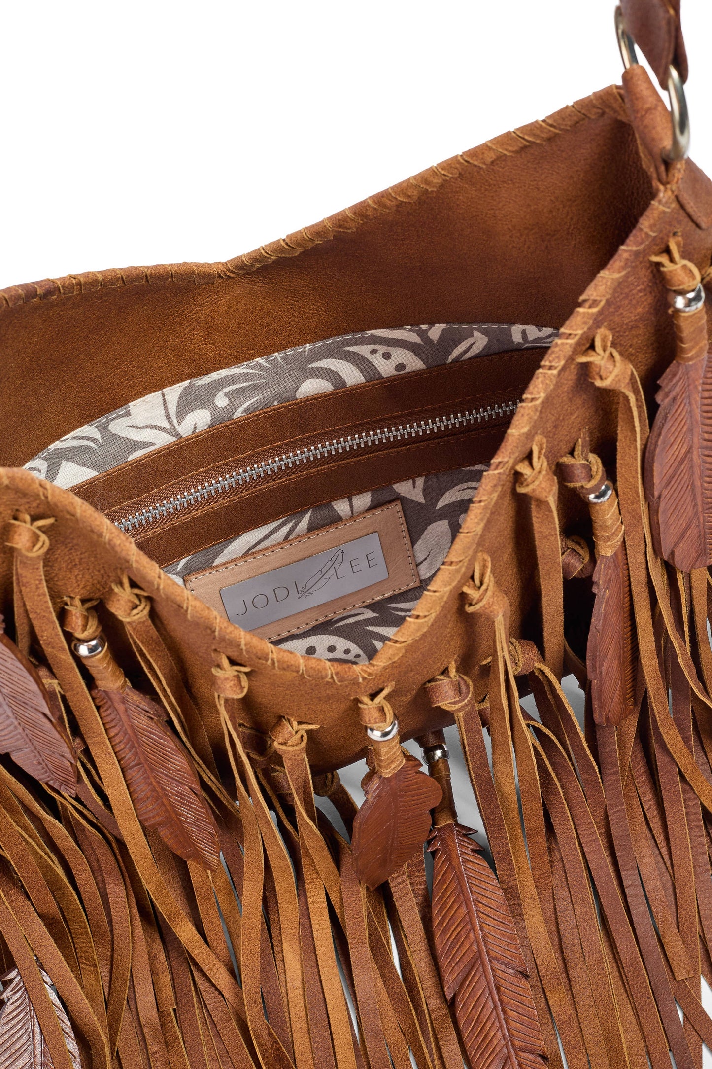 Mini Pocahontes Feather Bag Antique Medium Brown