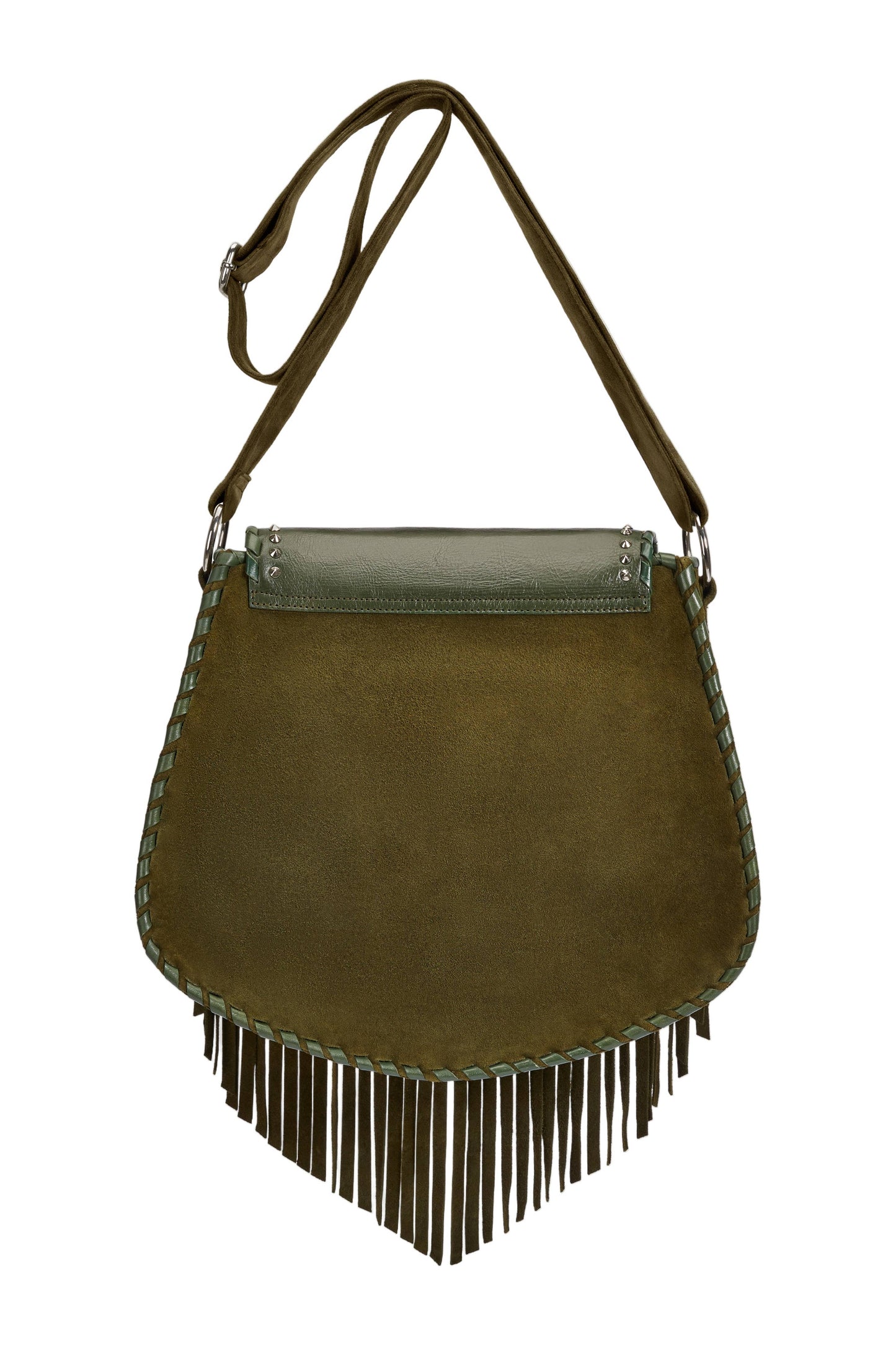 Akaroa Feather Rose Bag Antique Olive