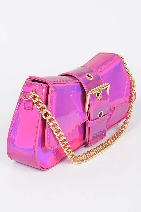 Mirror Metallic Chain Handle Bag HPC5800FU