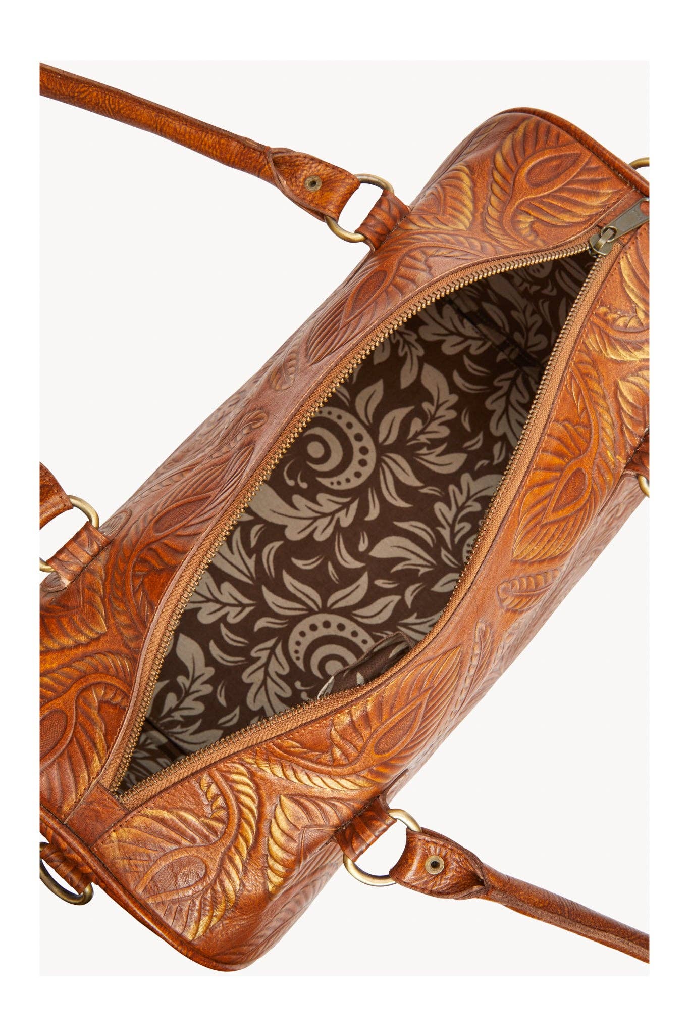 Mini King Lyrebird Bag Antique Medium Brown/Gold