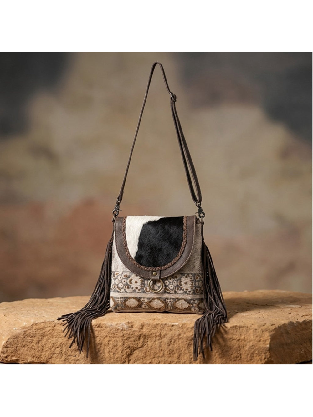 Ohlay by American Darling Rustic Range Boho Fringe Crossbody