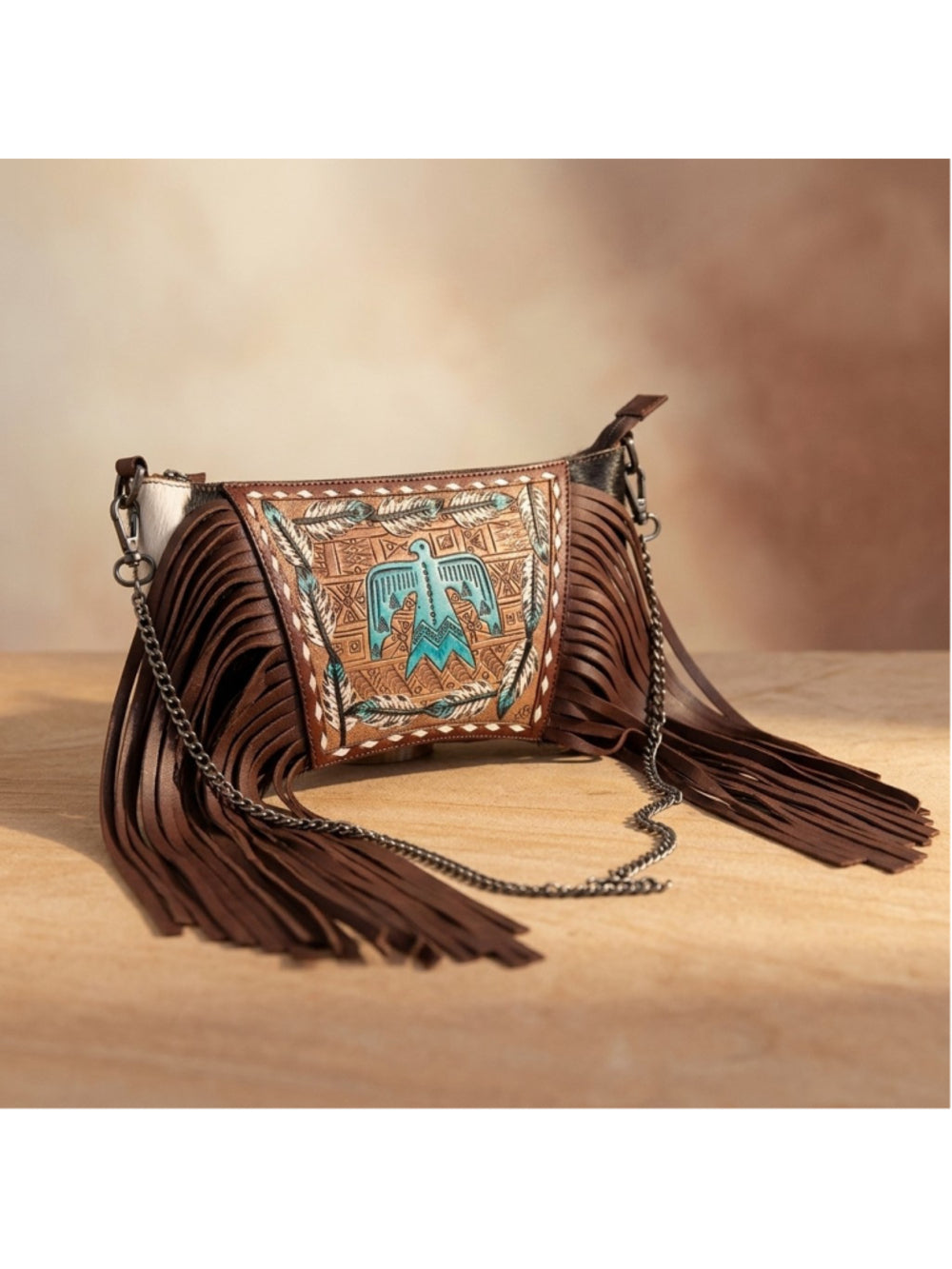 American Darling Boho Thunderbird Fringe Crossbody