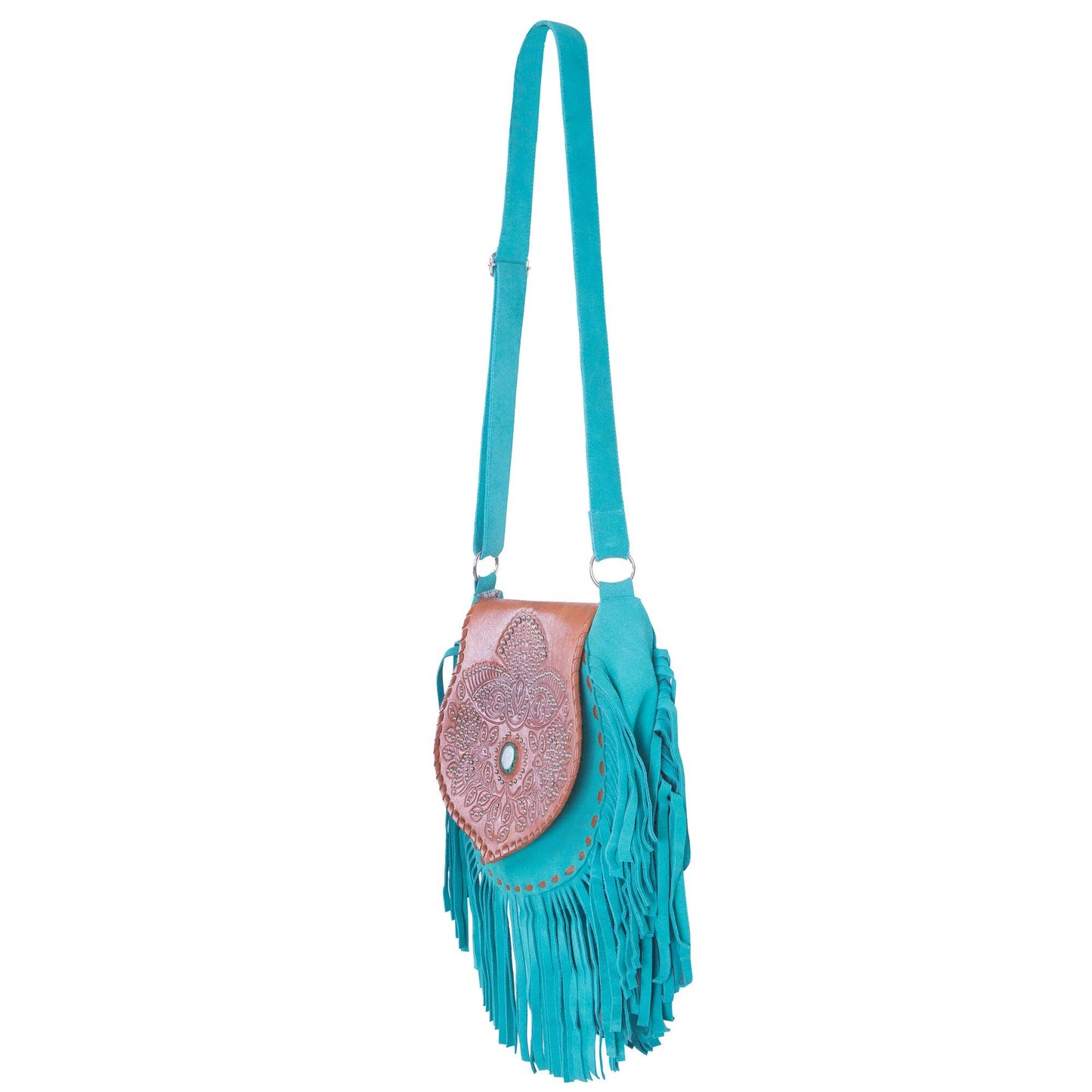 Lushington Fantail Bag Antique Tan/Seafoam