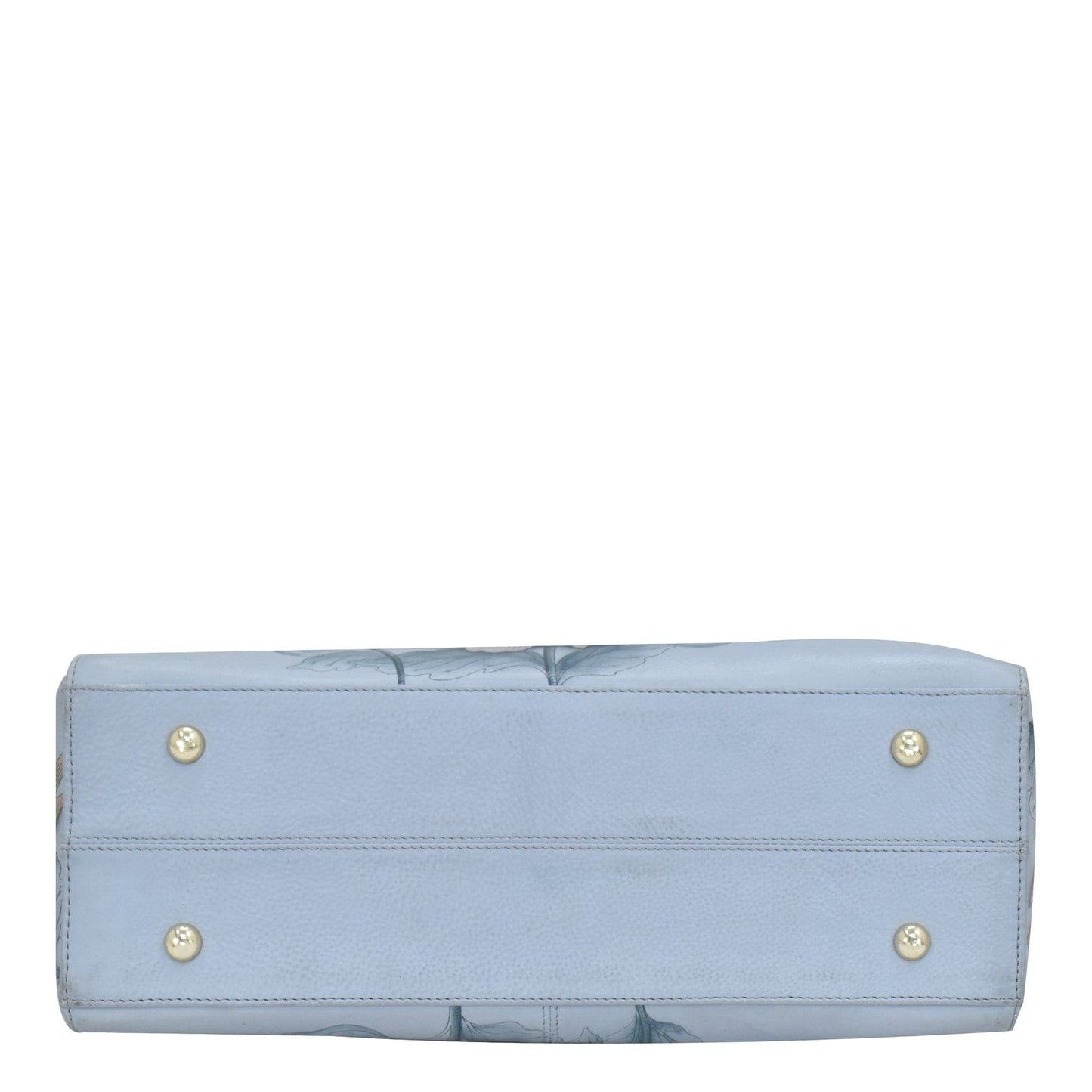 Anuschka Hand-Painted Leather Wide Organizer Satchel - 695 Hummingbird