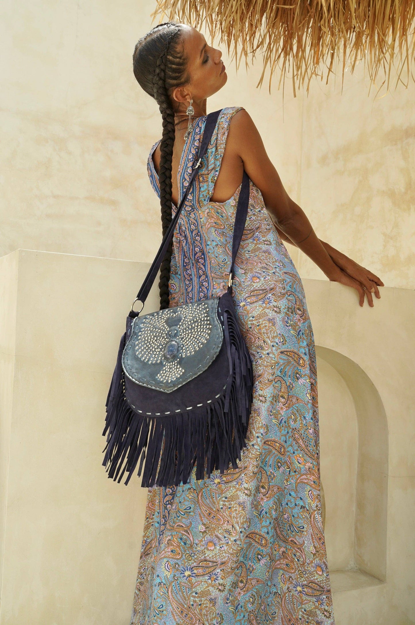 Love Story Owl Bag Navy/Silver