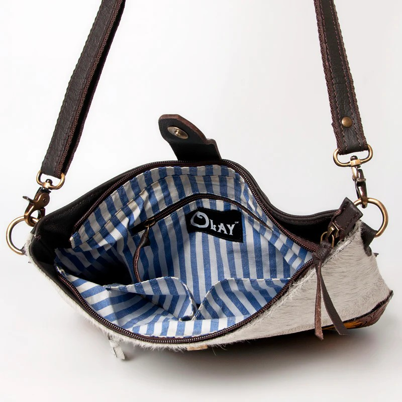 Olay by American Darling Rustic Sunflower Crossbody Hobo