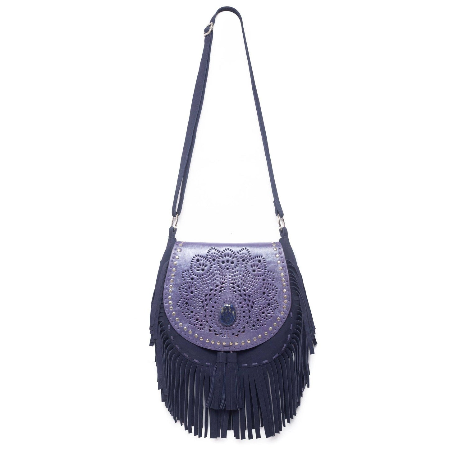 Deus Cut-Out Bag Metallic Violet/Navy