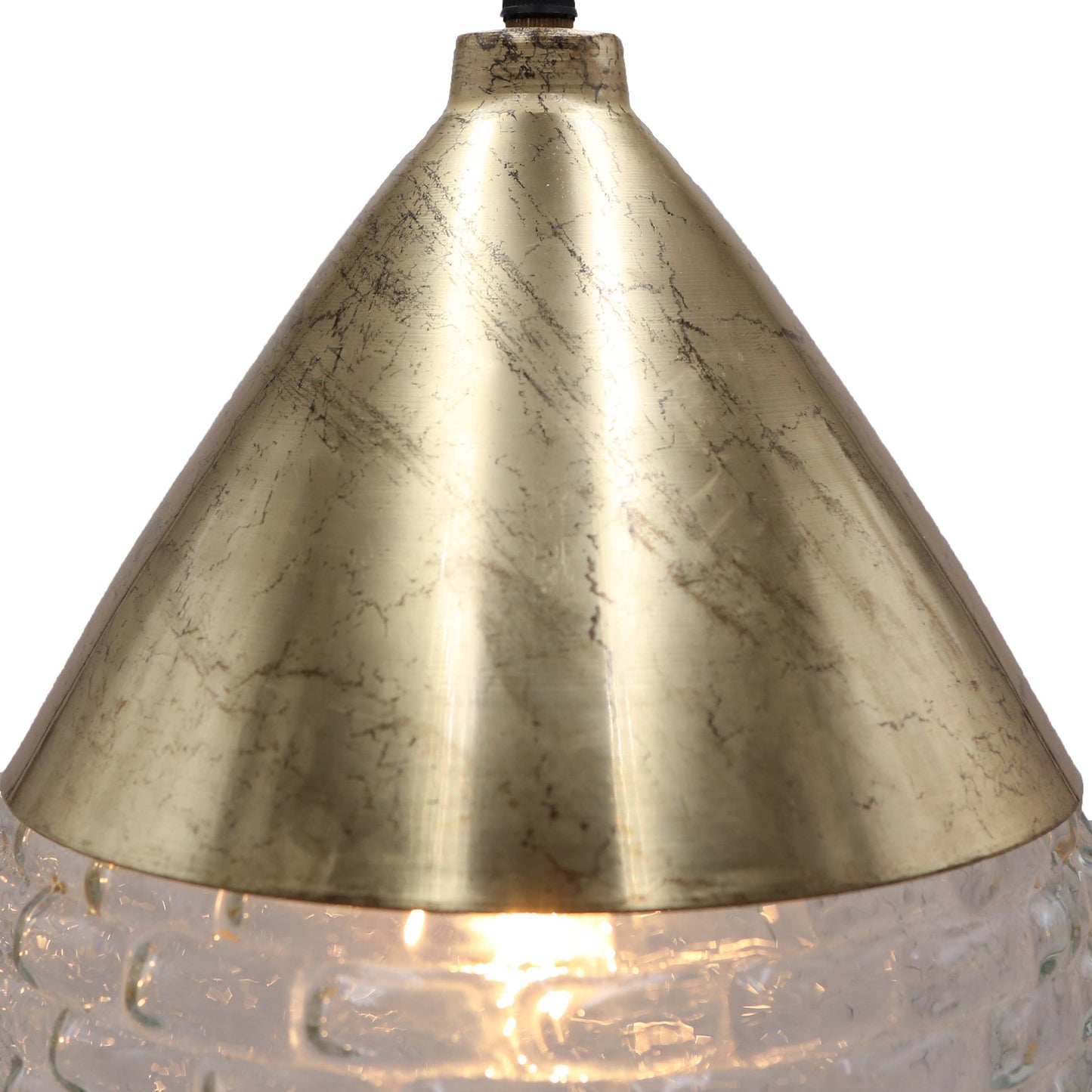 14"H Kaden Golden Subway 1-Light Pendant