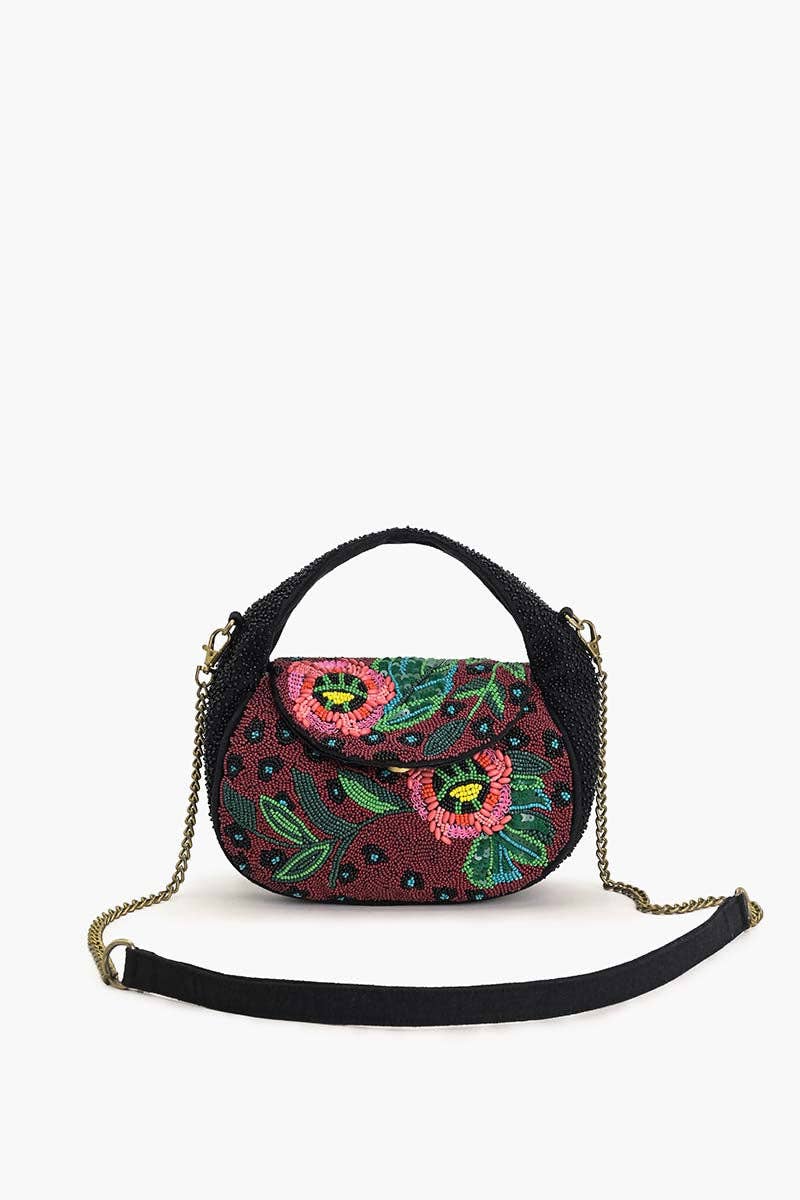America & Beyond Twilight Vine Beaded Satchel