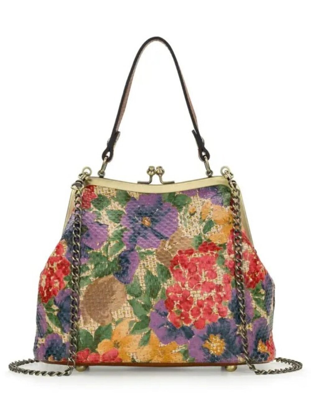 Patricia Nash Vintage Floral Frame Bag-woven -Free matching charm with purchase