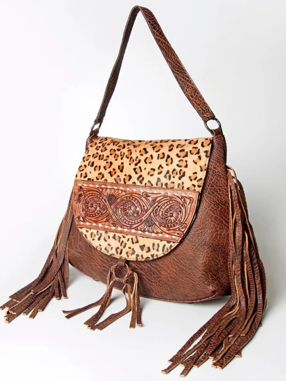 American Darling Western Luxe Fringe Saddle Bag