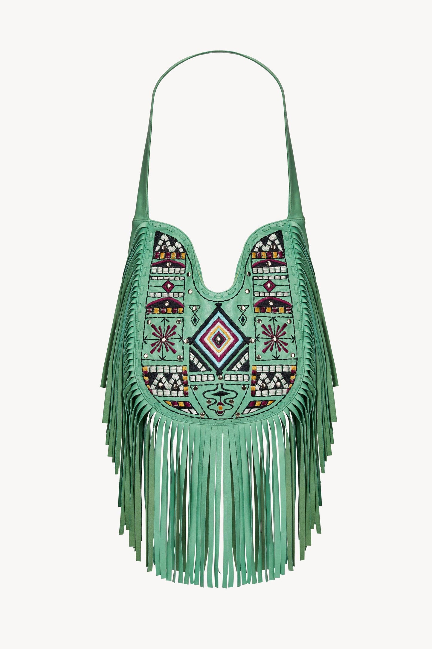 Zanzibar Embroidery Bag Aqua