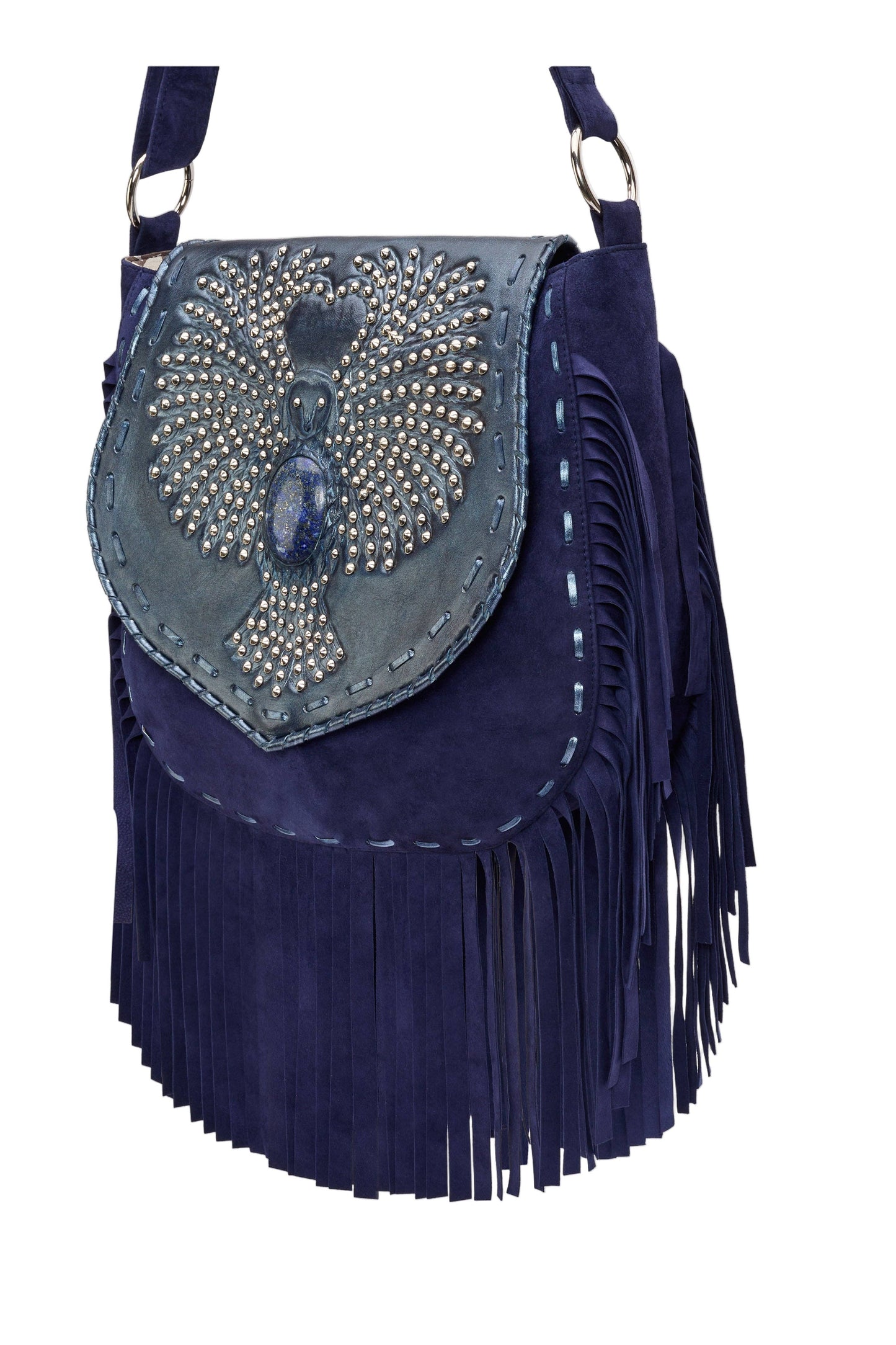 Love Story Owl Bag Navy/Silver