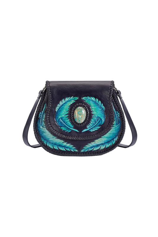 Angel Feather Bag Navy/Silver