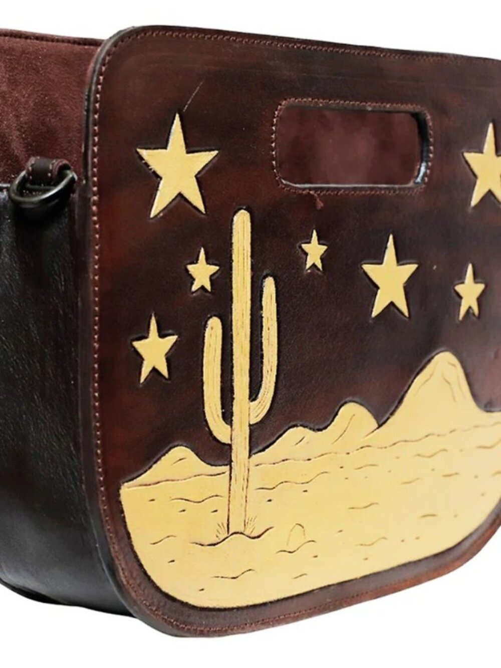 American Darling Night Desert Star Leather Crossbody Bag