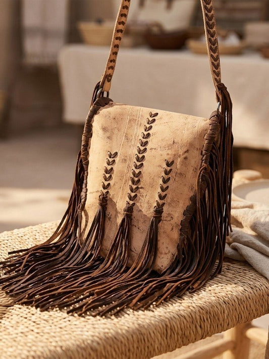 American Darling Boho Fringe Messenger Crossbody Bag