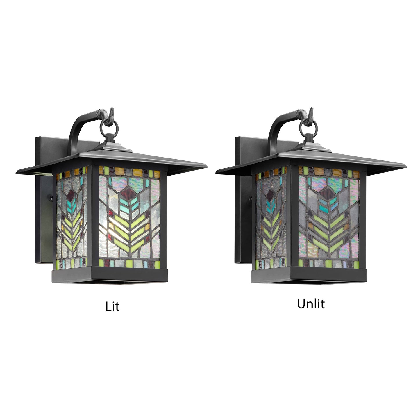 11.75"H Juniper 1-Light Outdoor Lantern Wall Sconce