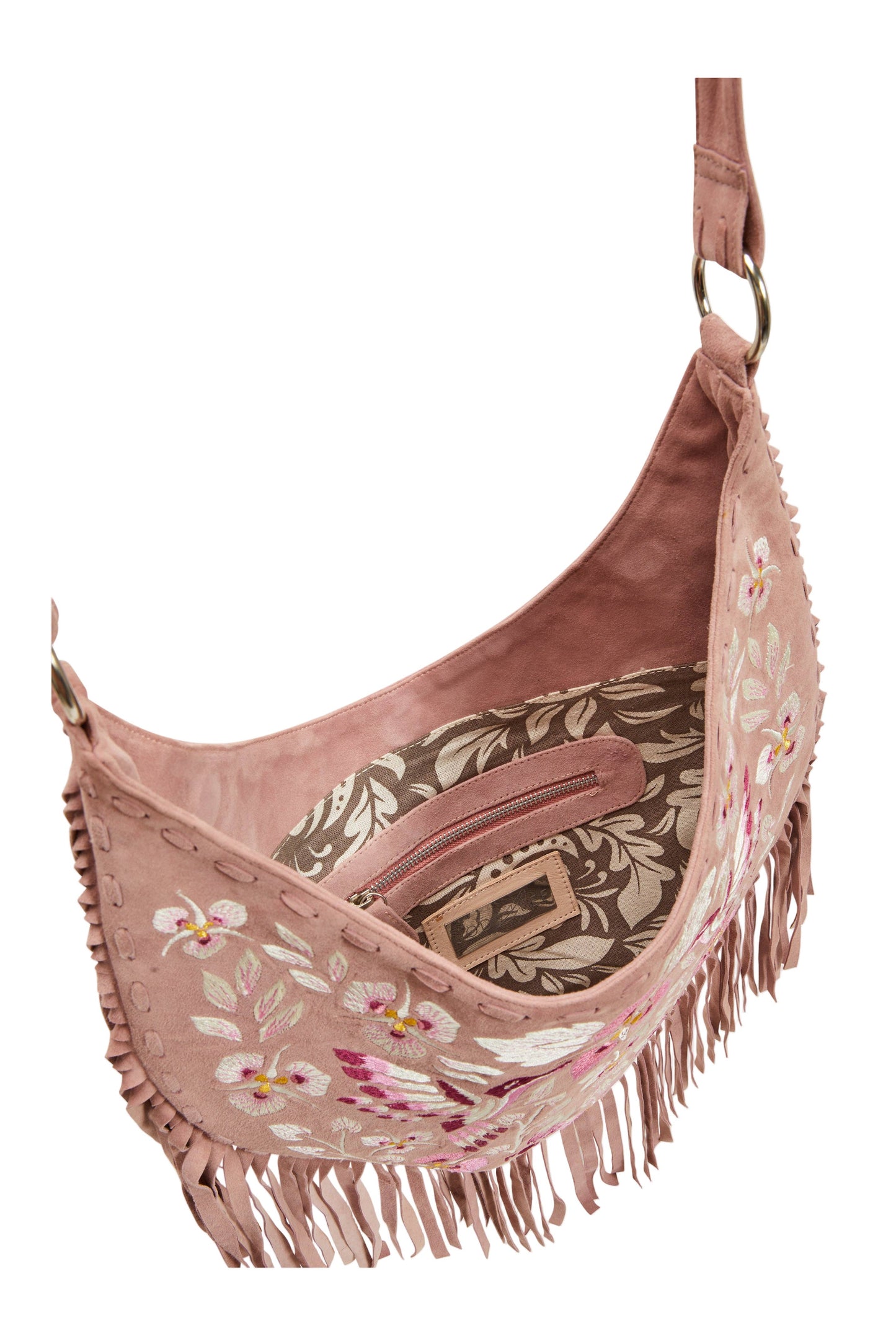 Georgina Embroidery Bag Dusty Pink