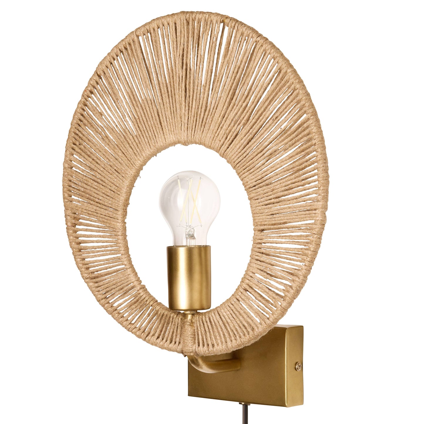 15"H Cass Modern Indoor Plug In Wall Sconce