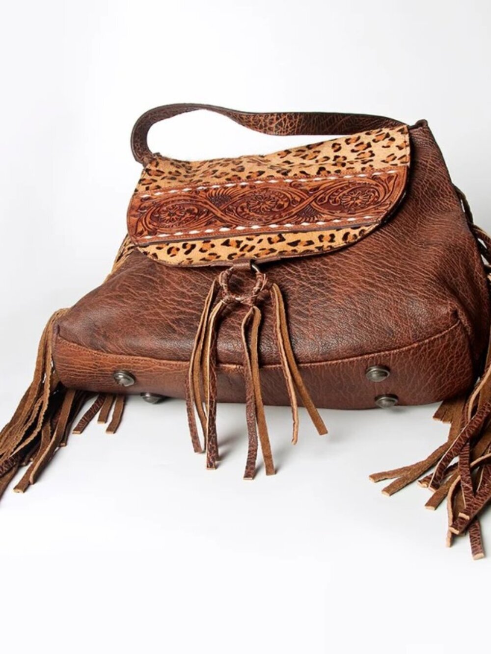 American Darling Western Luxe Fringe Saddle Bag