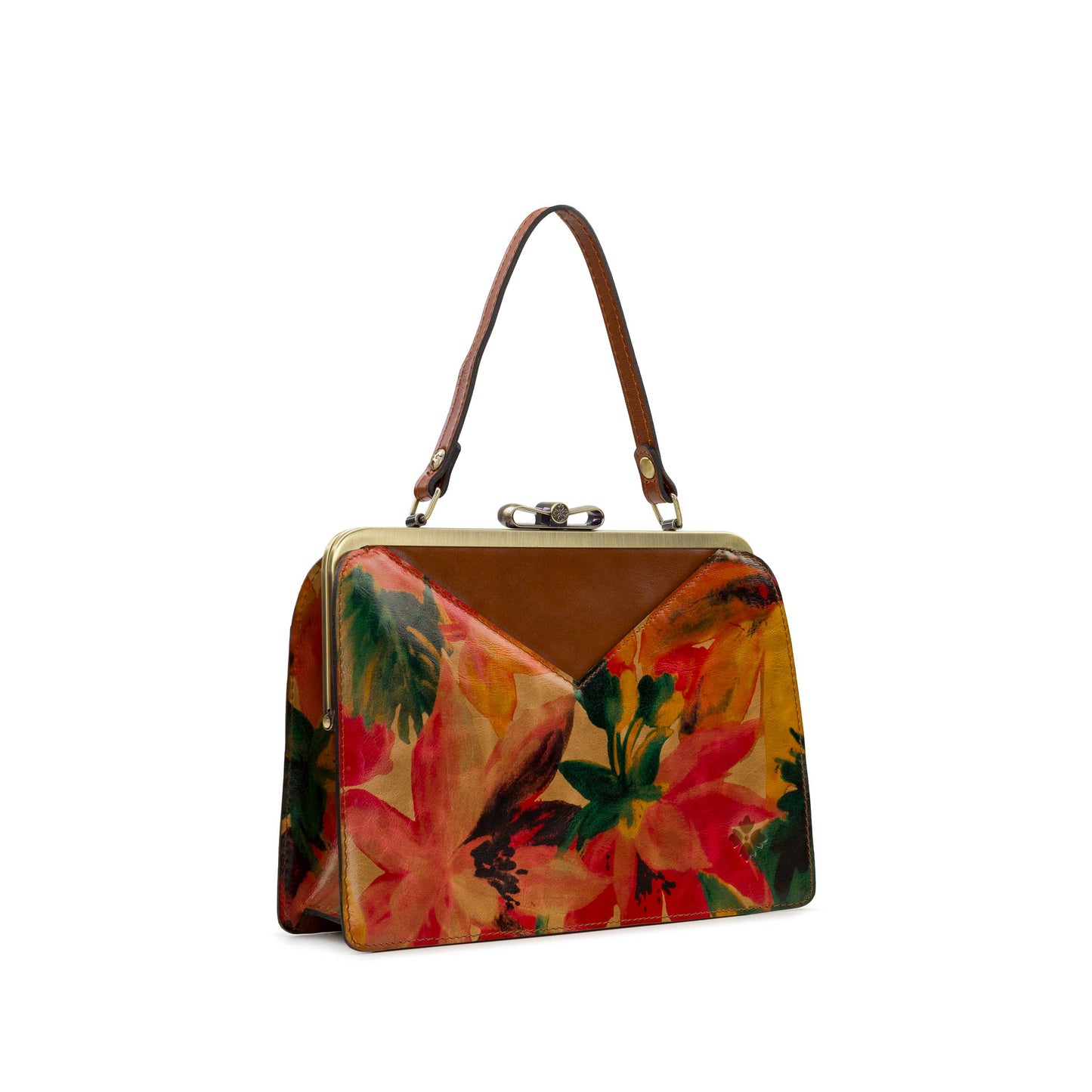 Patricia Nash Trikomo Frame Satchel - Spring Multi