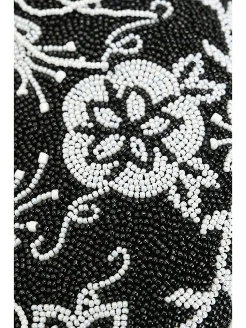 America & Beyond Mini Crossbody fully beaded Boho Night Bloom