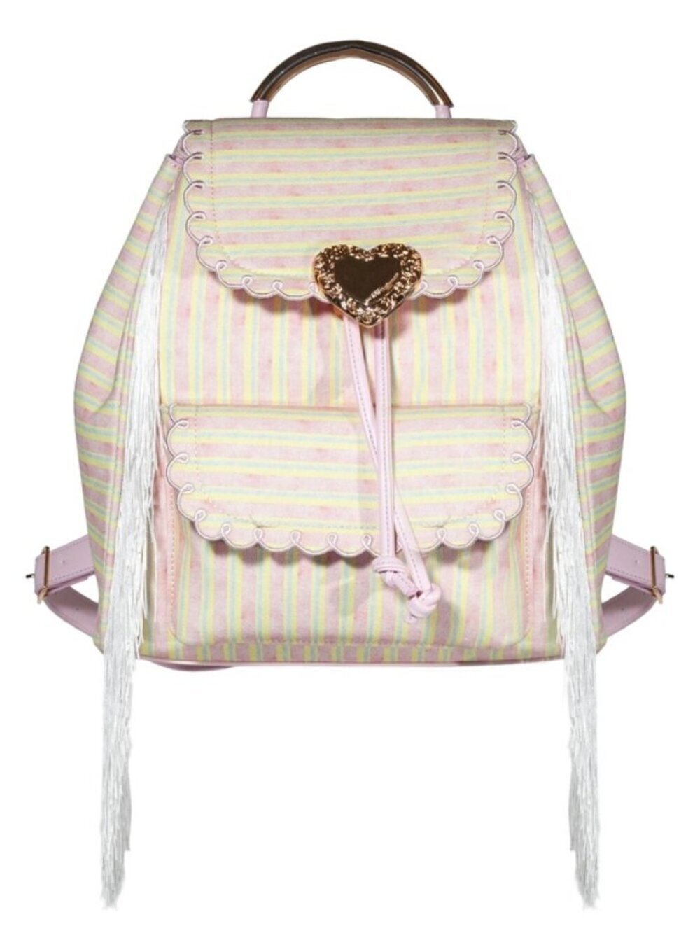 Seaside Sweetheart Fringe Backpack Pink Multi