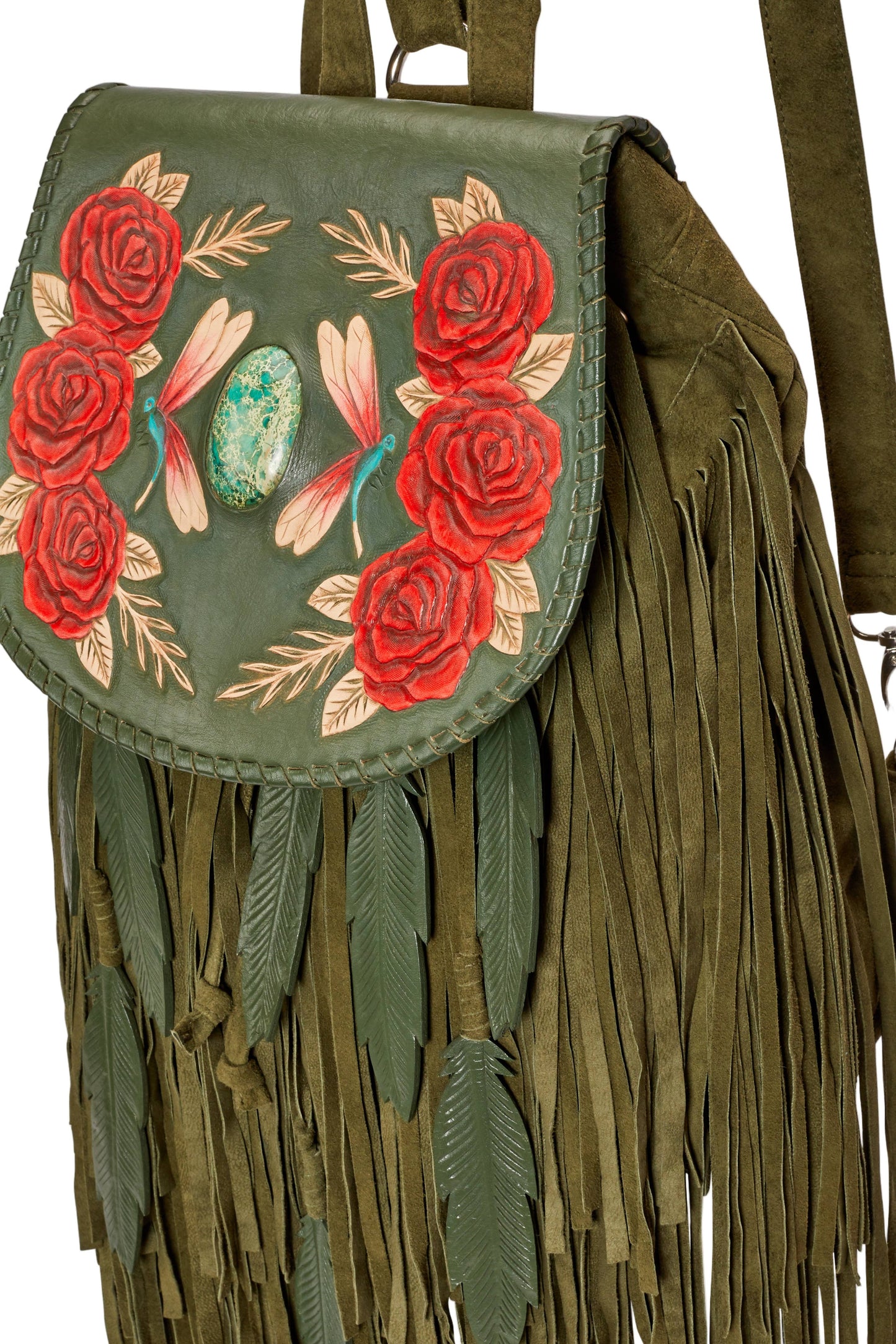 Akaroa Rose Backpack Olive