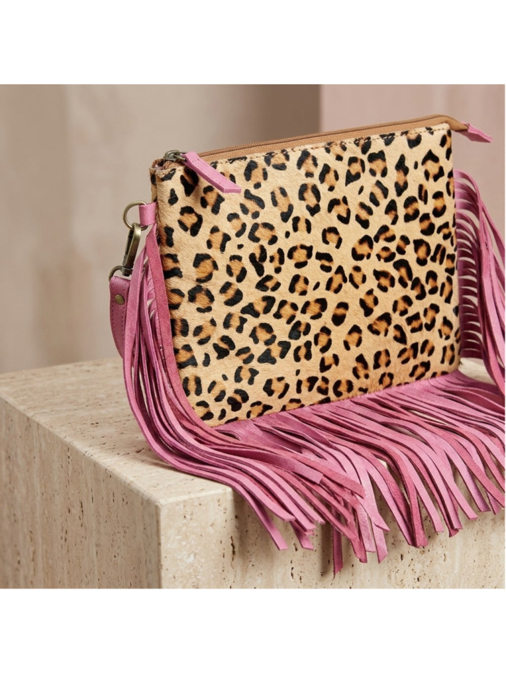 American Darling Barbie Gone Wild Fringe Crossbody Clutch