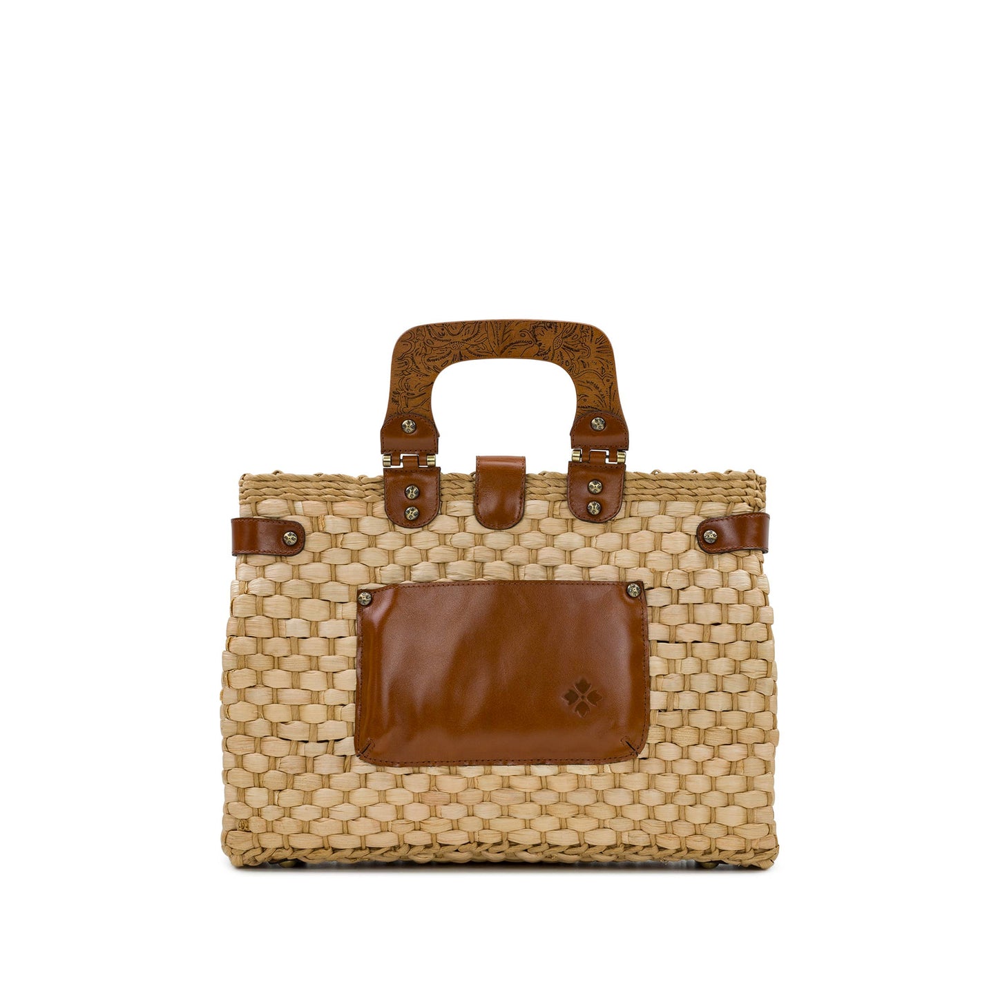 Patricia Nash Valpiana Satchel - Specialty Woven Raffia