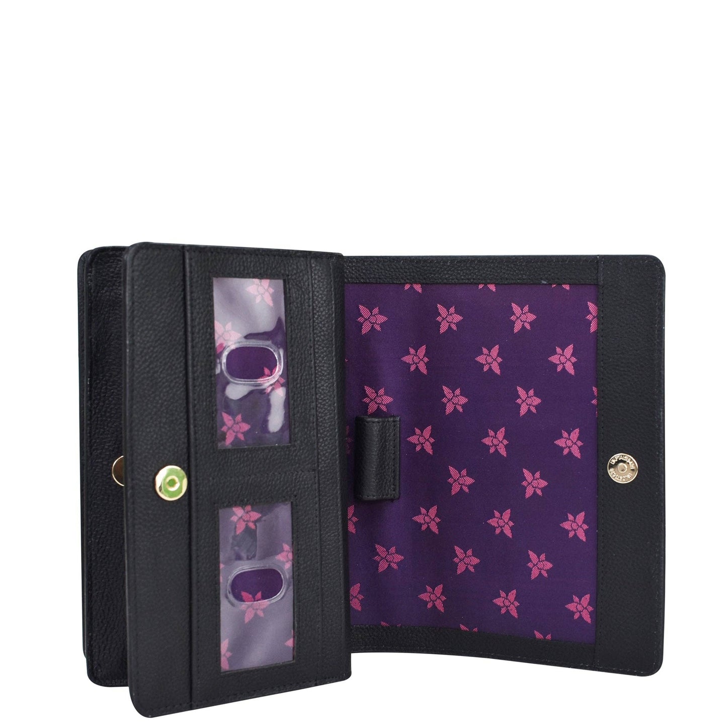 Anuschka 4 in 1 Organizer Crossbody - 711 with Hummingbirds