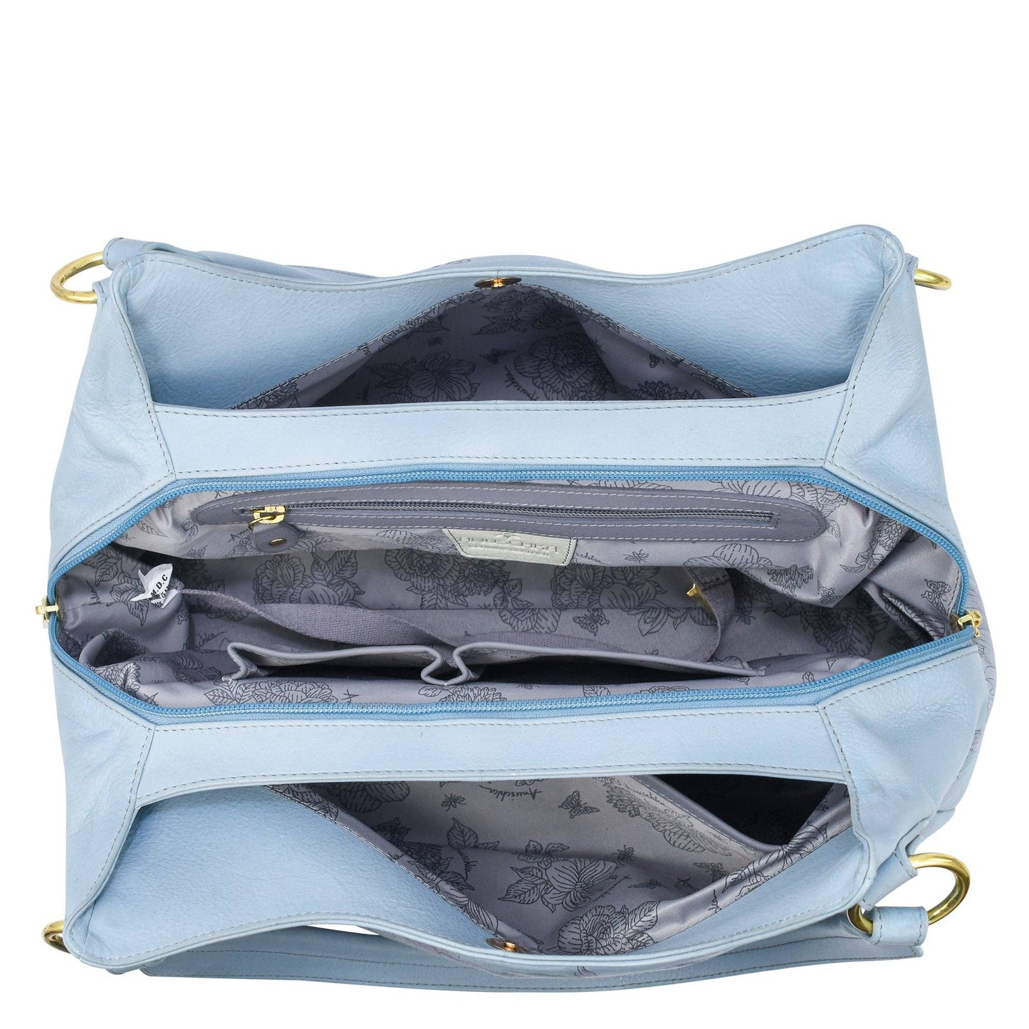 Anuschka Triple Compartment Ruched Hummingbird Hobo - 721