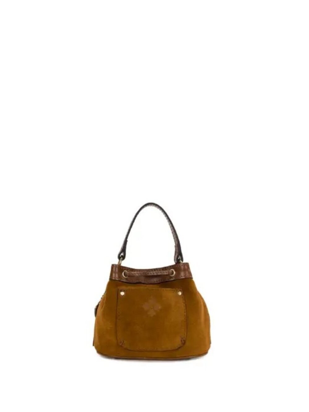Patricia Nash Mini Elisa Chain Crossbody with Heart Charm - Suede Leather Fringe