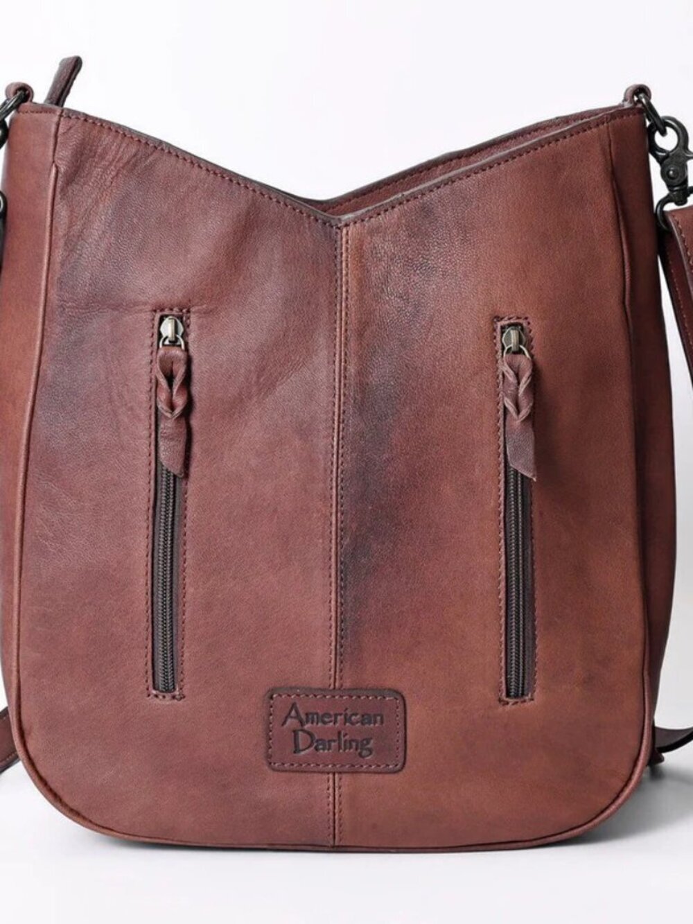American Darling Desert at Dusk Fringe Tooled Crossbody