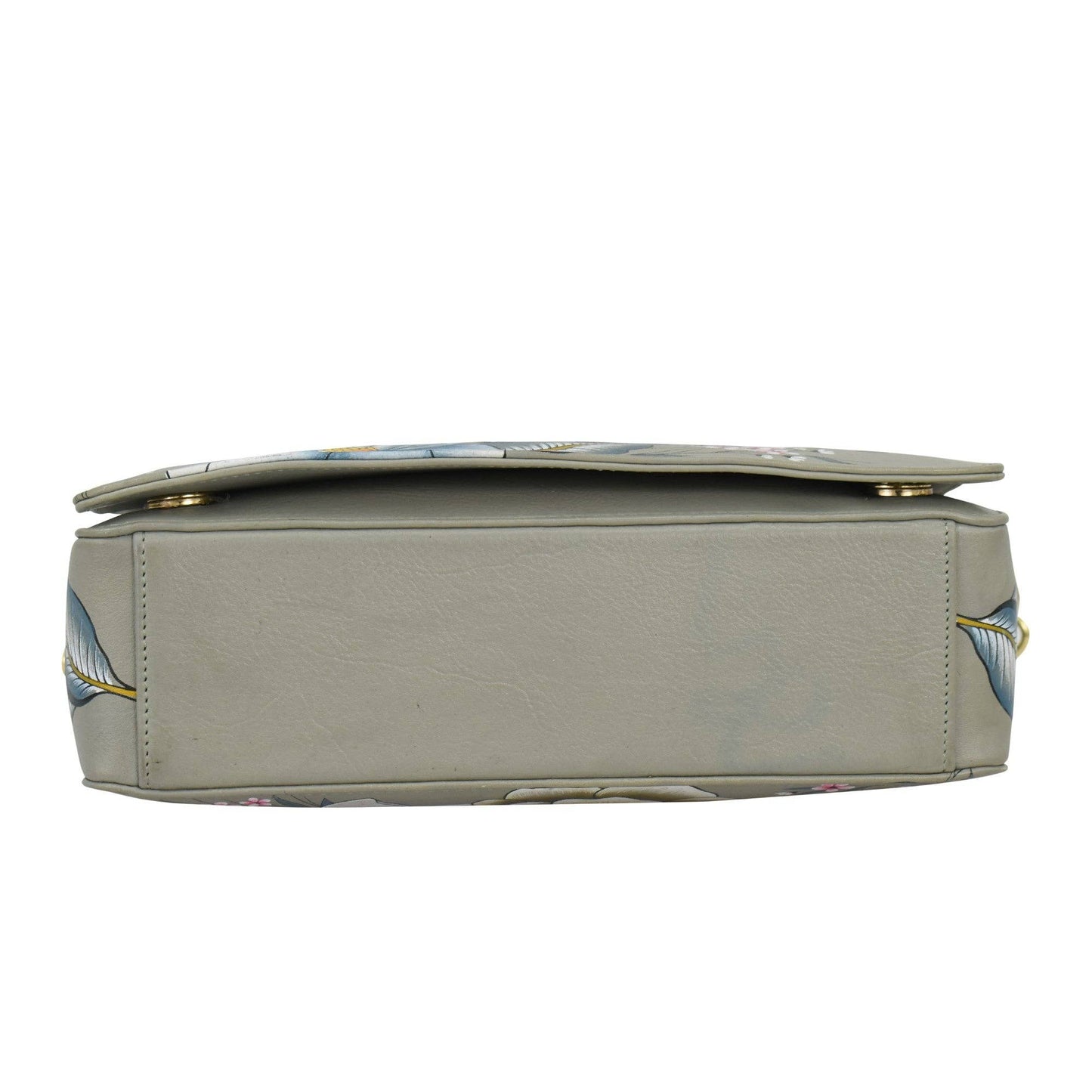 Anuschka Flap Crossbody With Shoulder Strap - 7611 Taupe with Floral