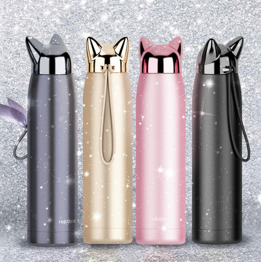 Travel Kettle Creative Cute Fox Glass