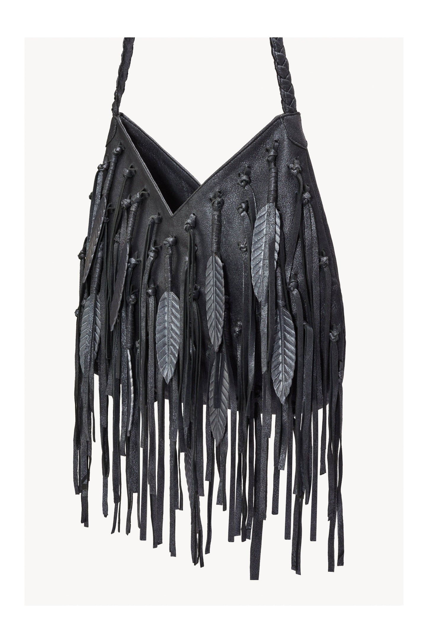 Pocahontes Leaf Bag Metallic Charcoal