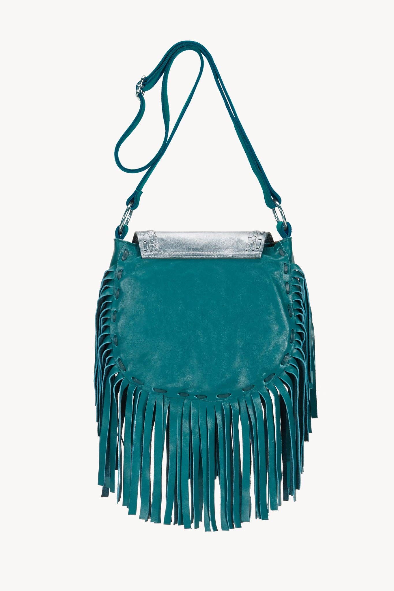 Mini Deus Peacock Bag Metallic Teal