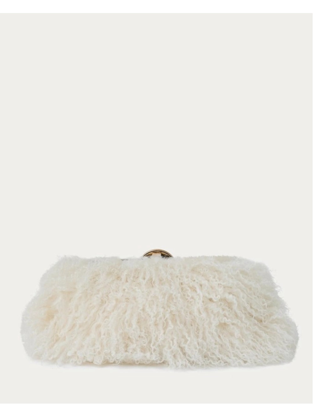 Aimee Kestenberg Full Circle Convertible Clutch Natural Mongolian Shearling