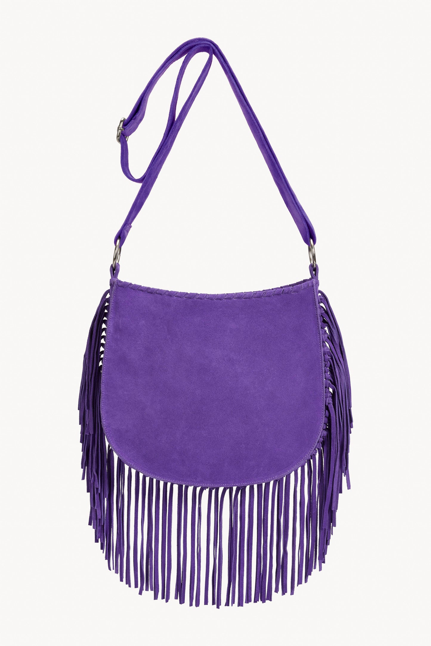 Navajo Sunflower Cut-Out Bag Bright Purple/Silver