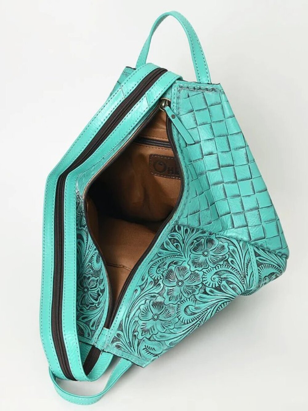 se Floral Embossed Tote Backpack