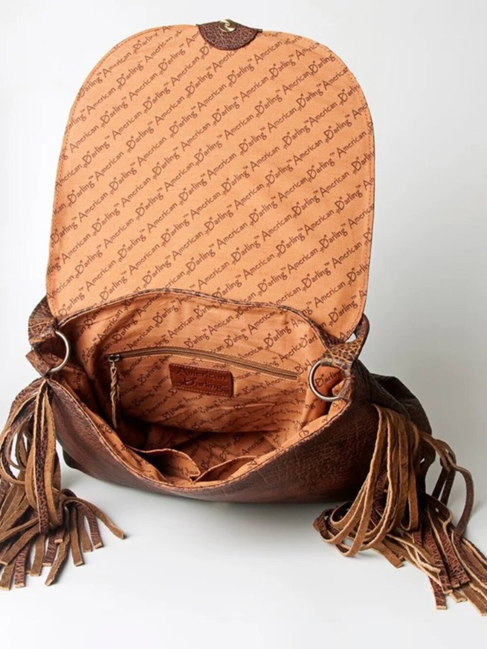 American Darling Western Luxe Fringe Saddle Bag