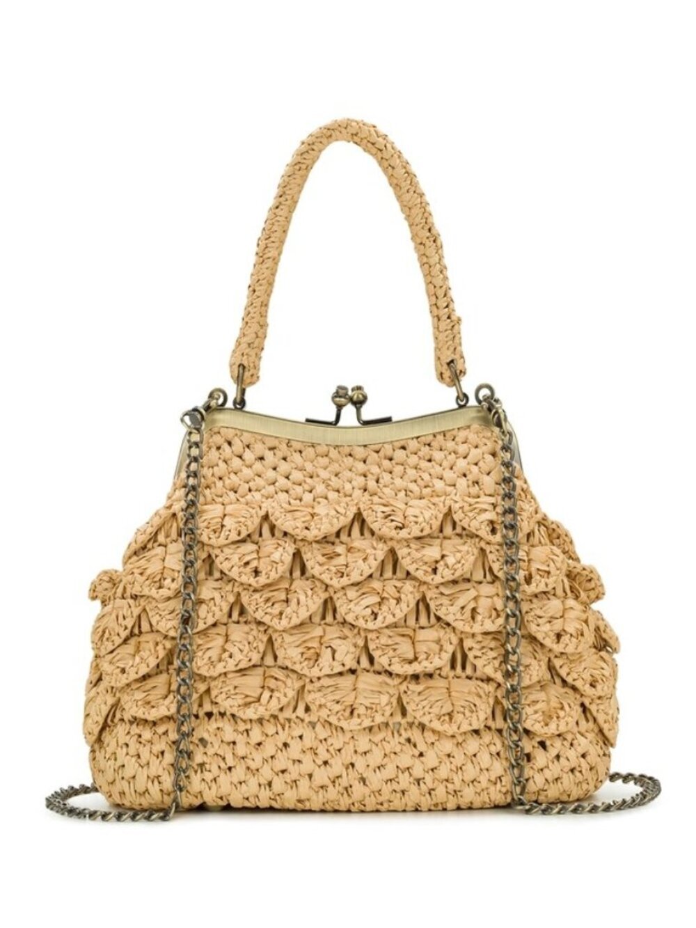 Patricia Nash Laureana Frame - Scalloped Raffia