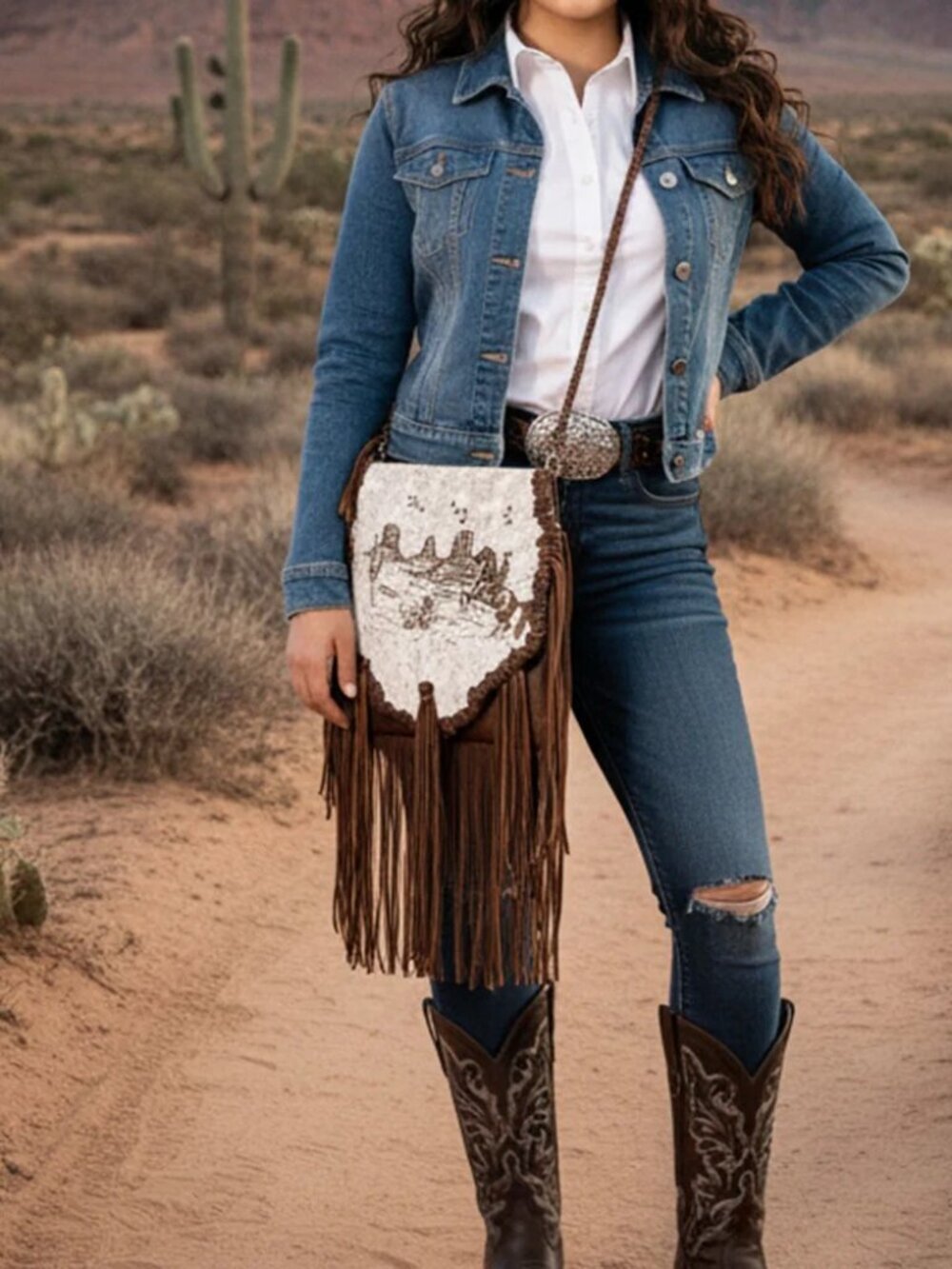 American Darling Desert Fringe Crossbody Bag