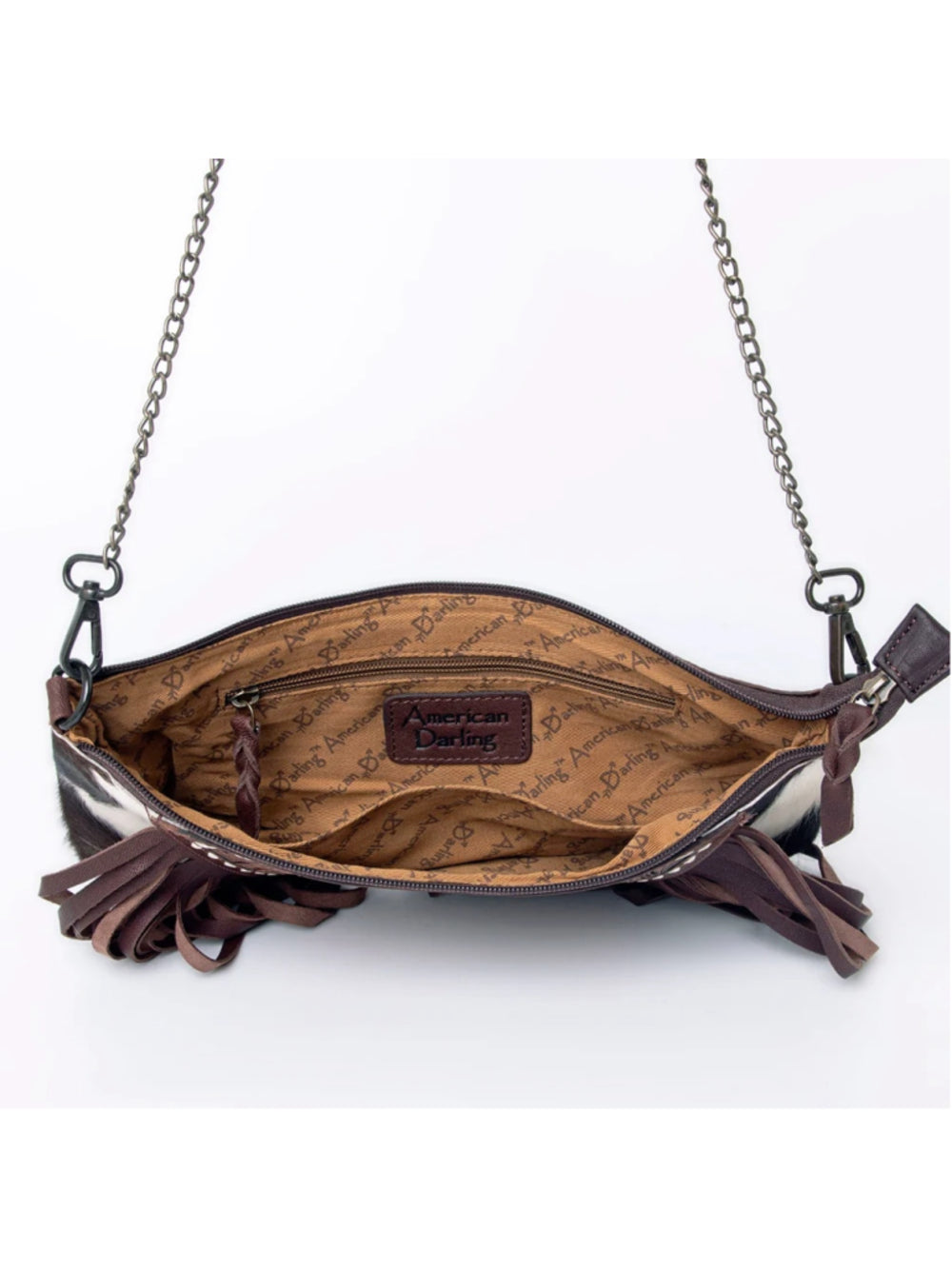 American Darling Longhorn Sunflowers in the Desert Spirit Fringe Crossbody