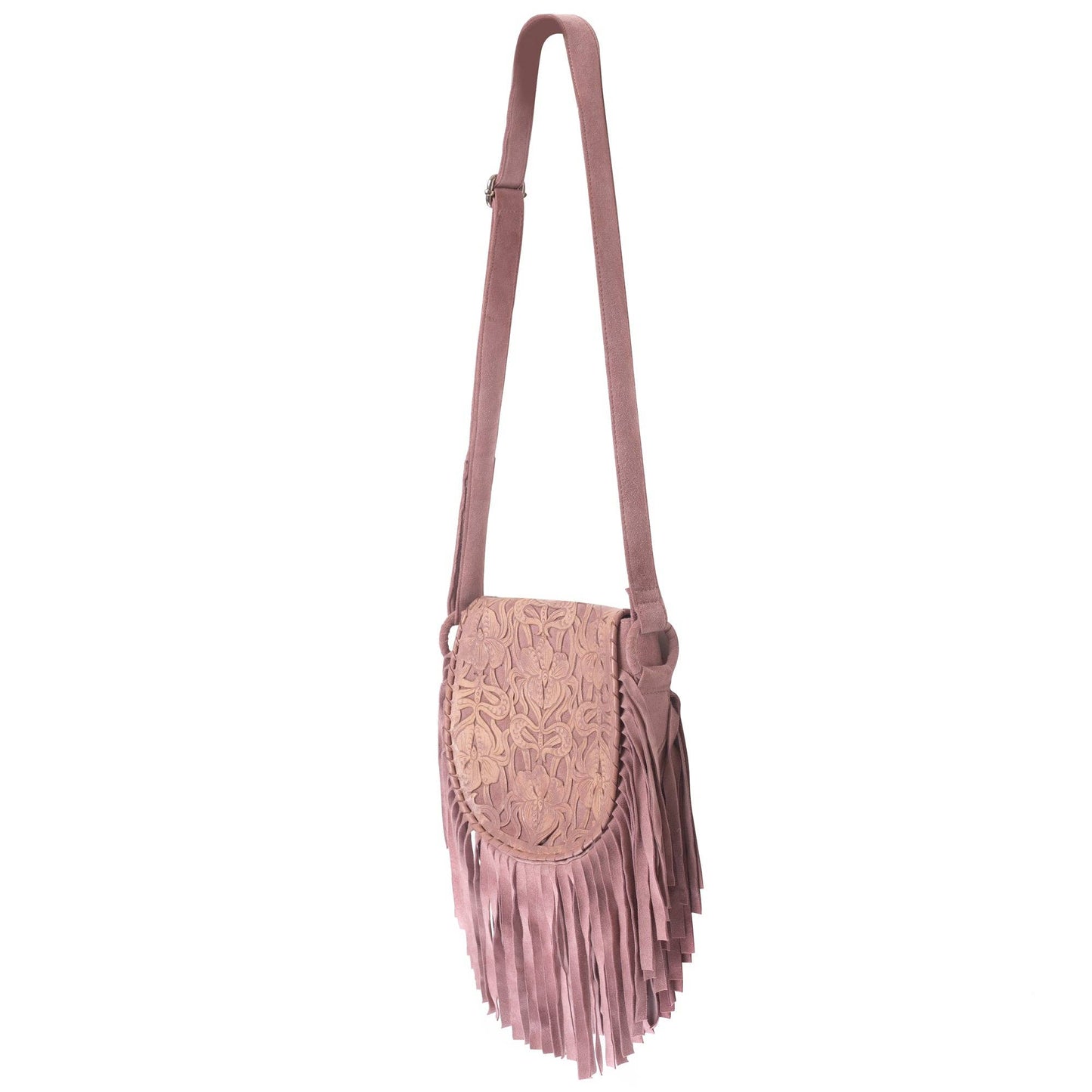Antheia Fringe Bag Antique Dusty Pink