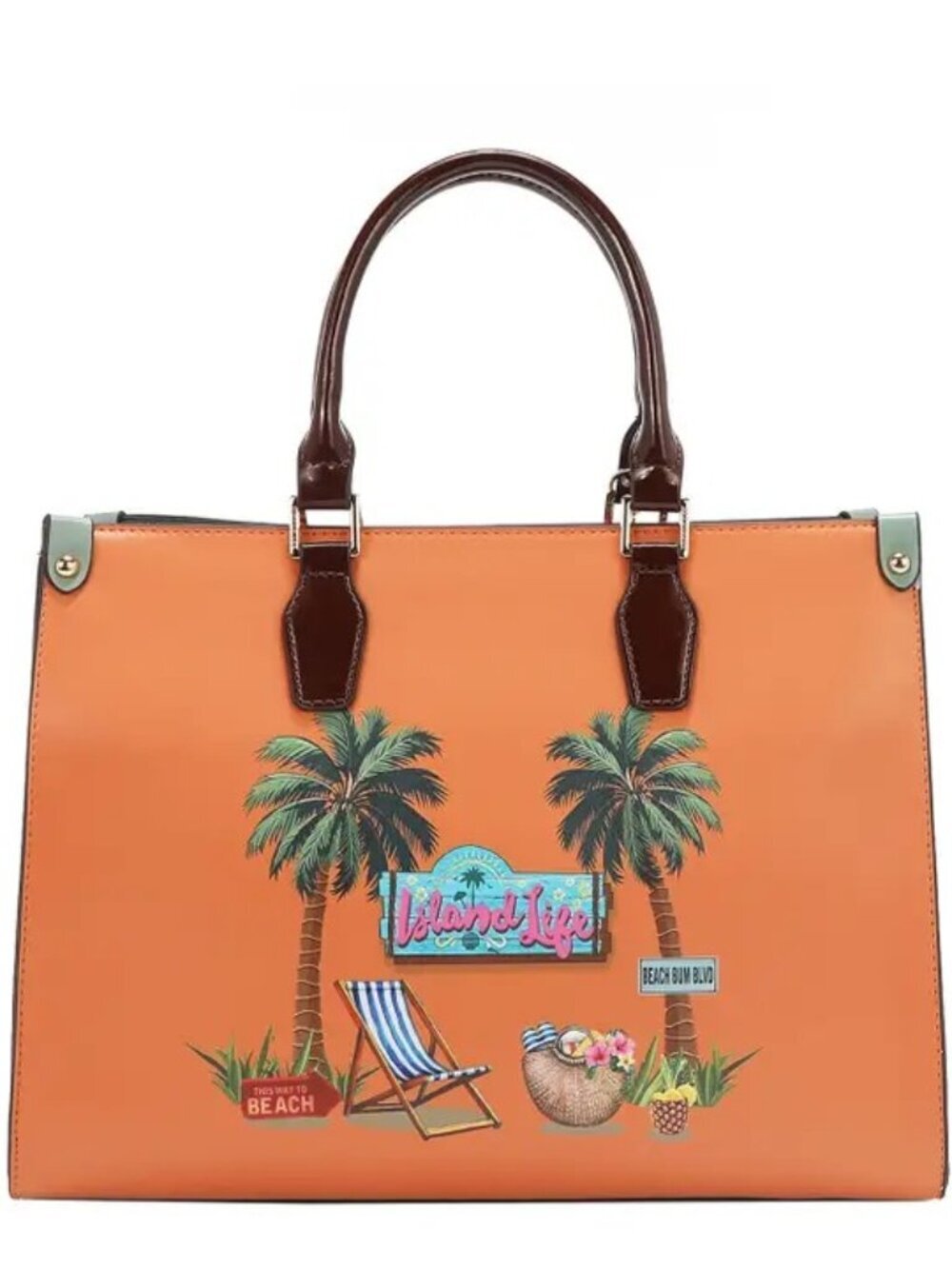 Nicole Lee Sun and Sand Satchel Bag