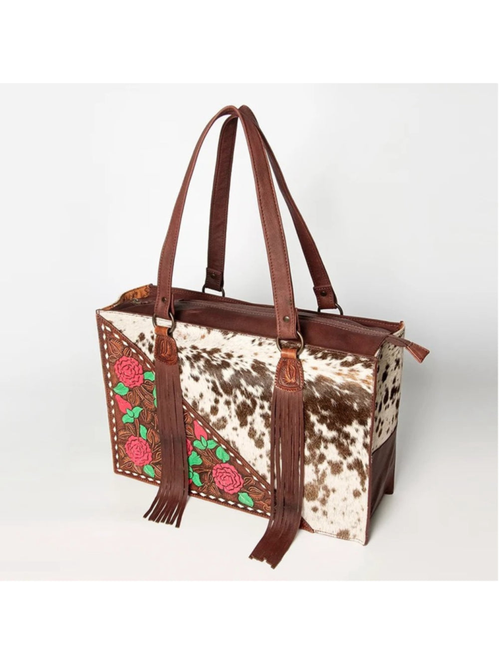 American Darling Cactus Rose Hide Tote