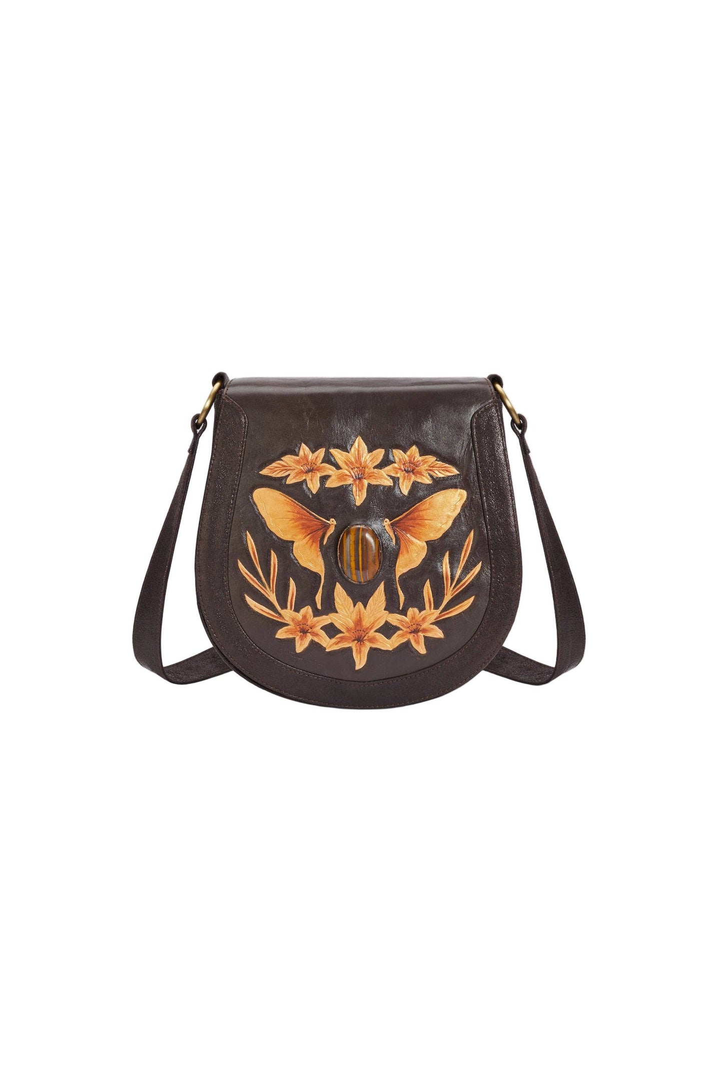 Luna Lily Bag Metallic Dark Choc/Gold