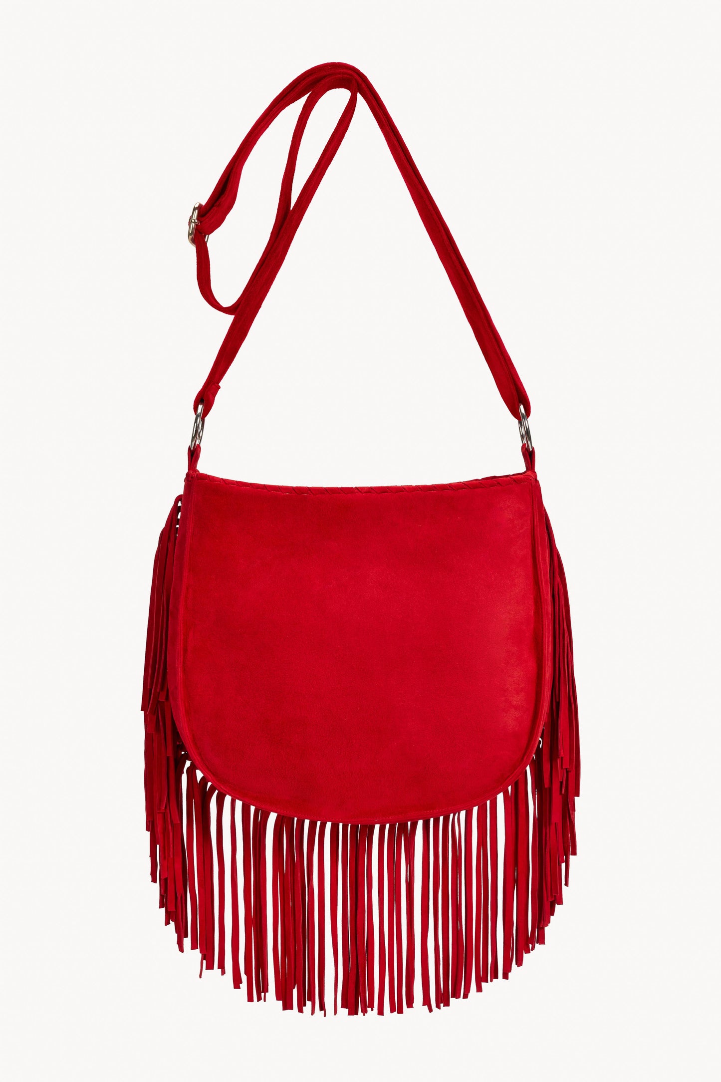 Navajo Sunflower Cut-Out Bag Ruby Red/Silver